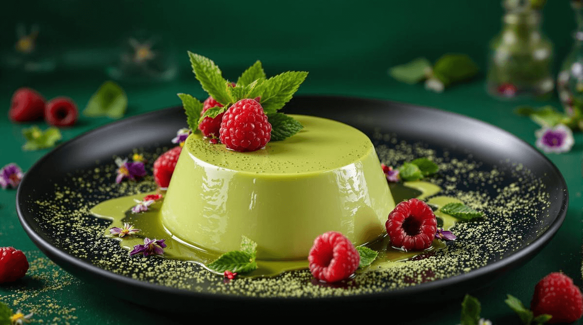 Vegan Matcha Coconut Panna Cotta Recipe