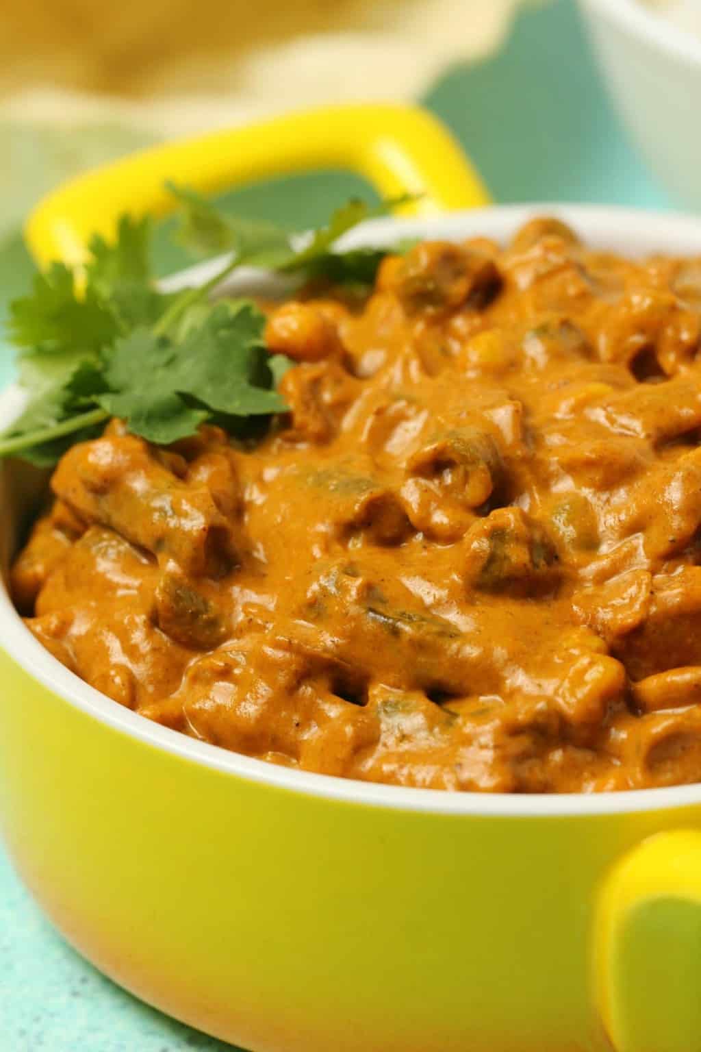 Vegetarian Korma with Rich Coconut Flavor