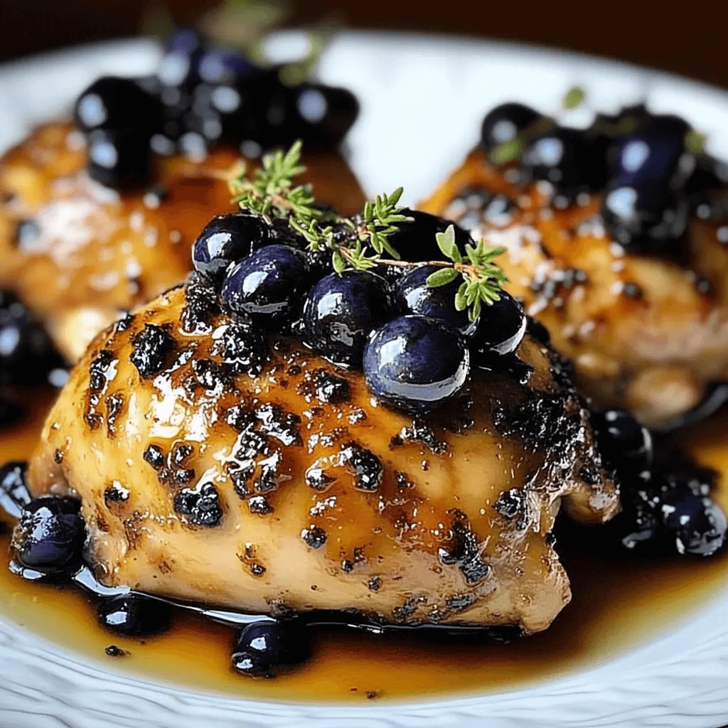 A Flavorful Blueberry Thyme Chicken Recipe