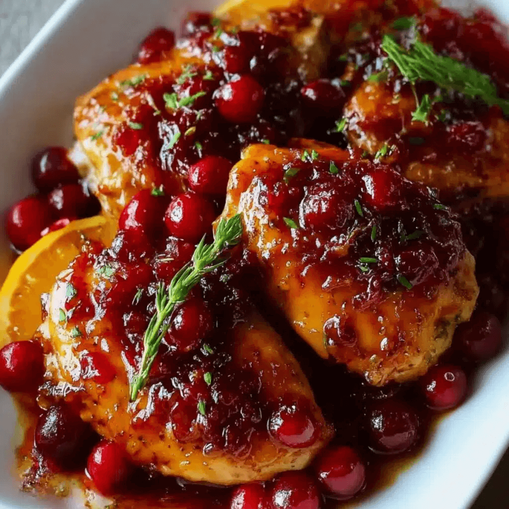 Cranberry Orange Glazed Chicken for All Seasons