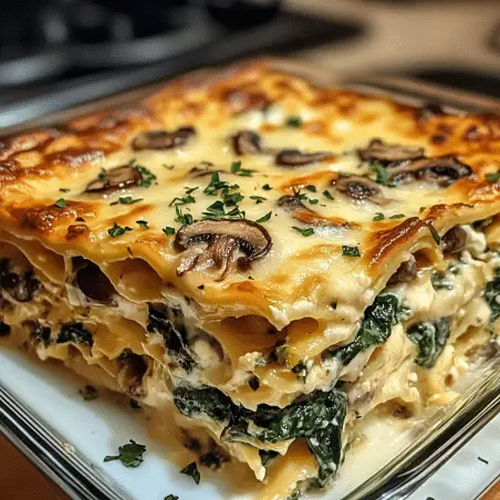 Creamy Spinach Mushroom Lasagna for Comforting Nights