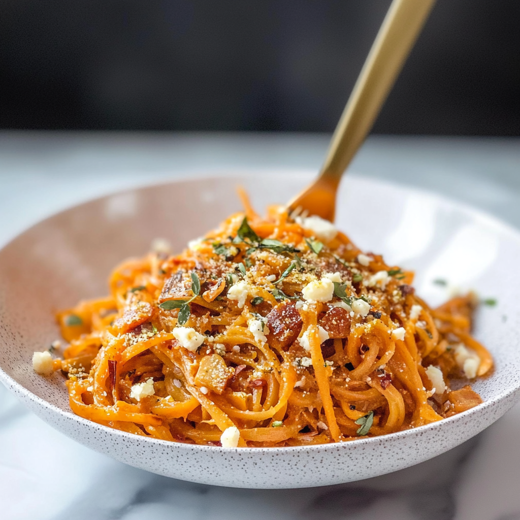 Decadent Sweet Potato Noodles with Sage Brown Butter Sauce