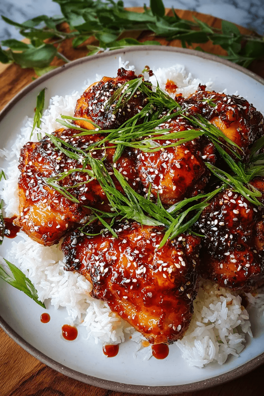 Deliciously Sticky Honey Gochujang Chicken Recipe