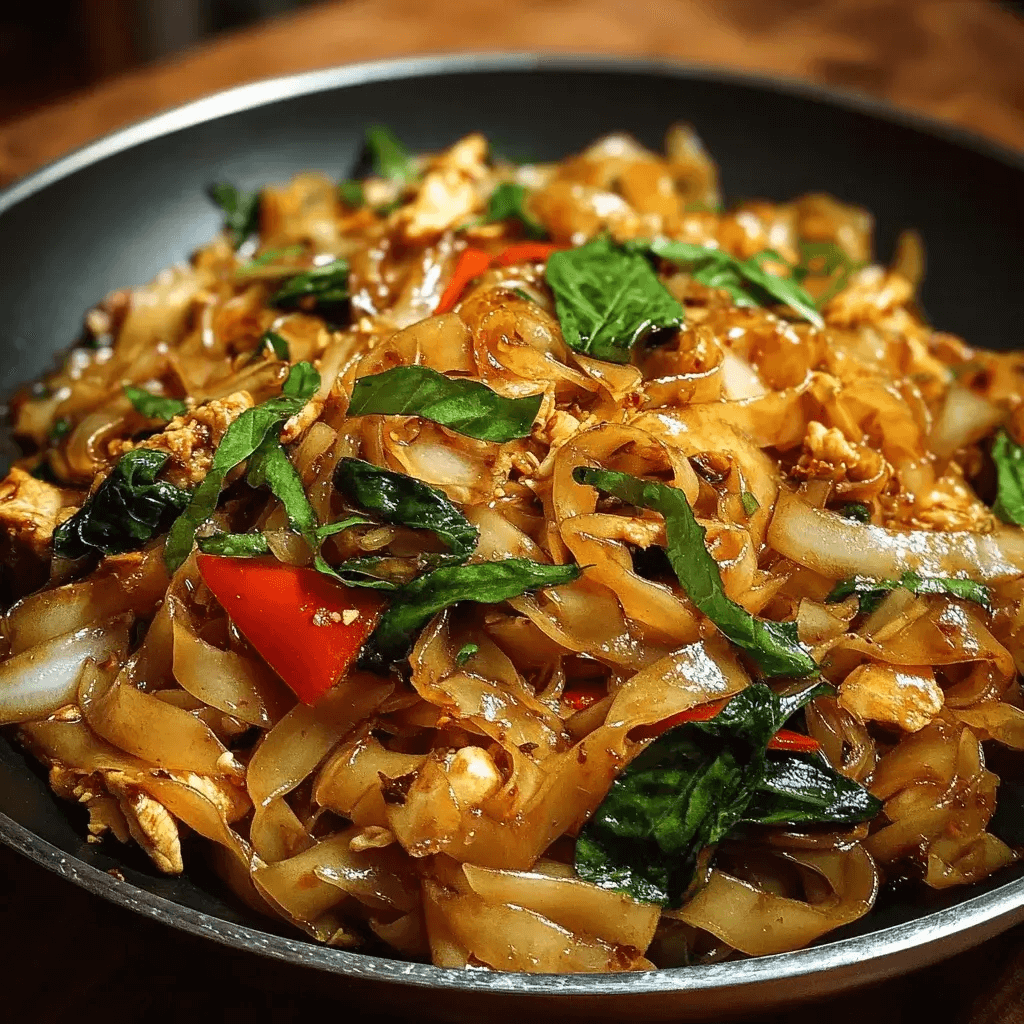 Flavorful Spicy Thai Drunken Noodles Recipe