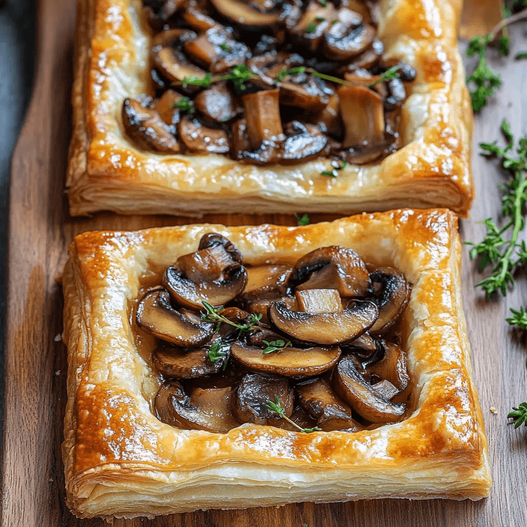 Savor Each Bite of Easy Mushroom Puff Pastry Tarts