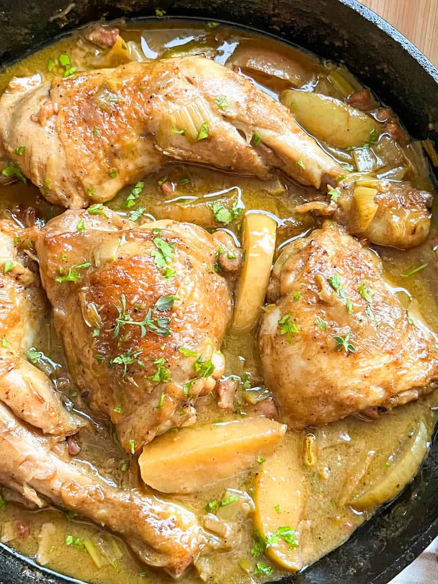 Savor the Essence of Chicken Normandy with Cider