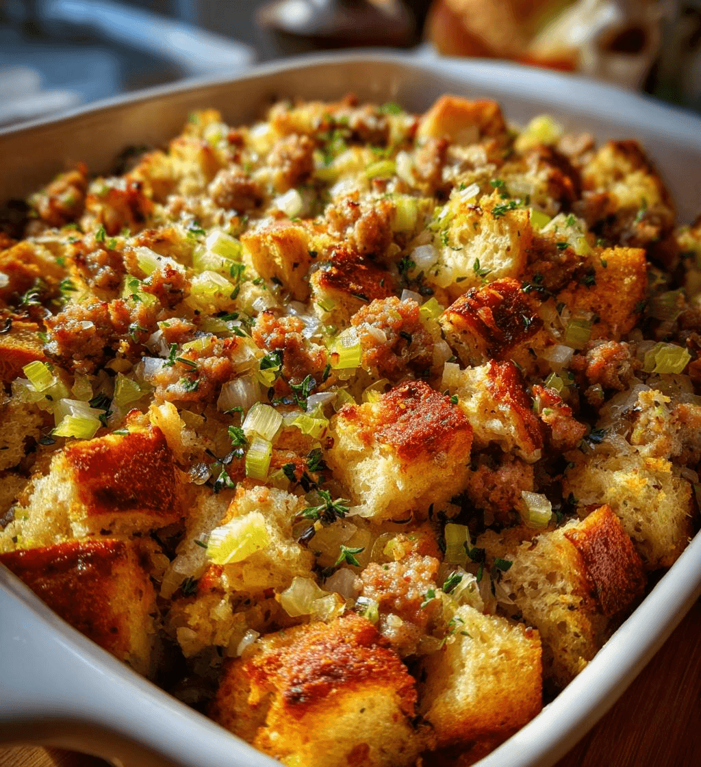 Savor the Flavor of Sausage Stuffing for Thanksgiving