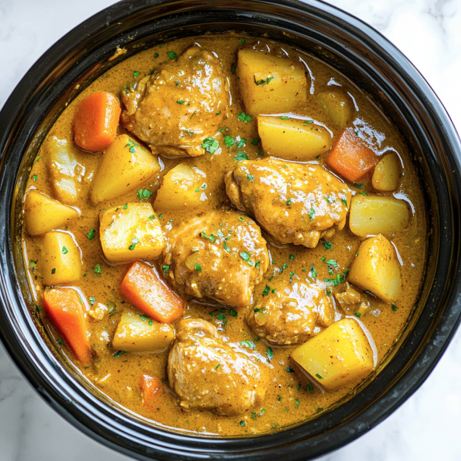Savory and Aromatic Crockpot Chinese Chicken Curry