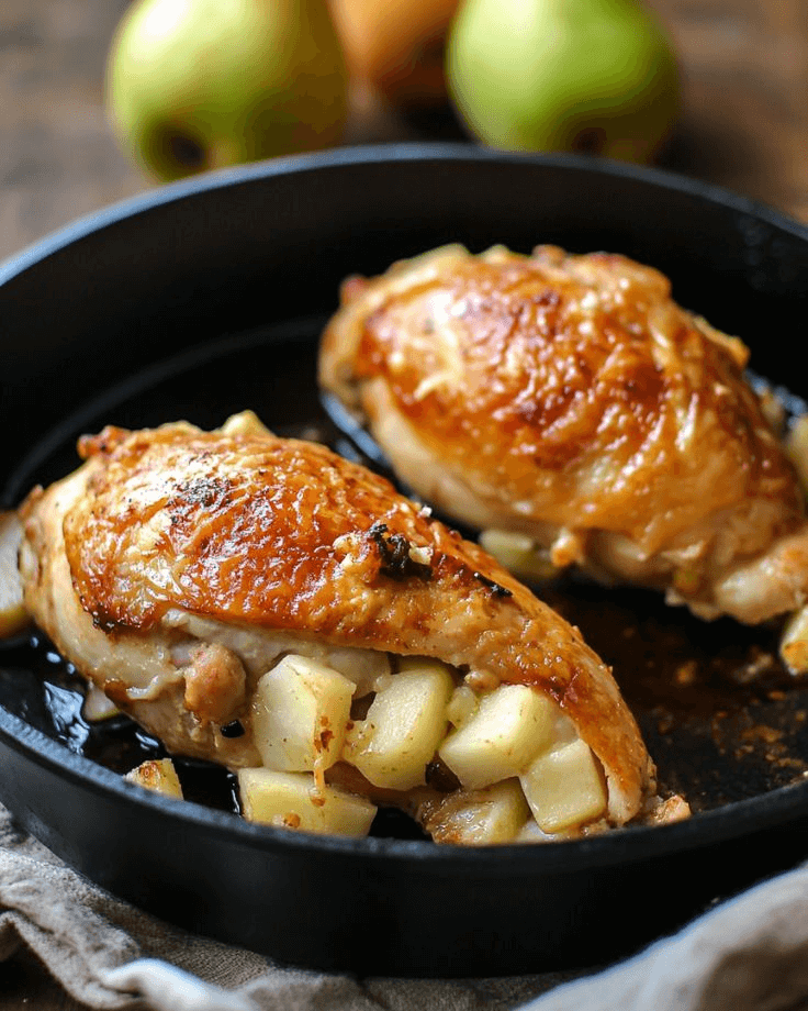Savory Apple and Brie Stuffed Chicken Recipe