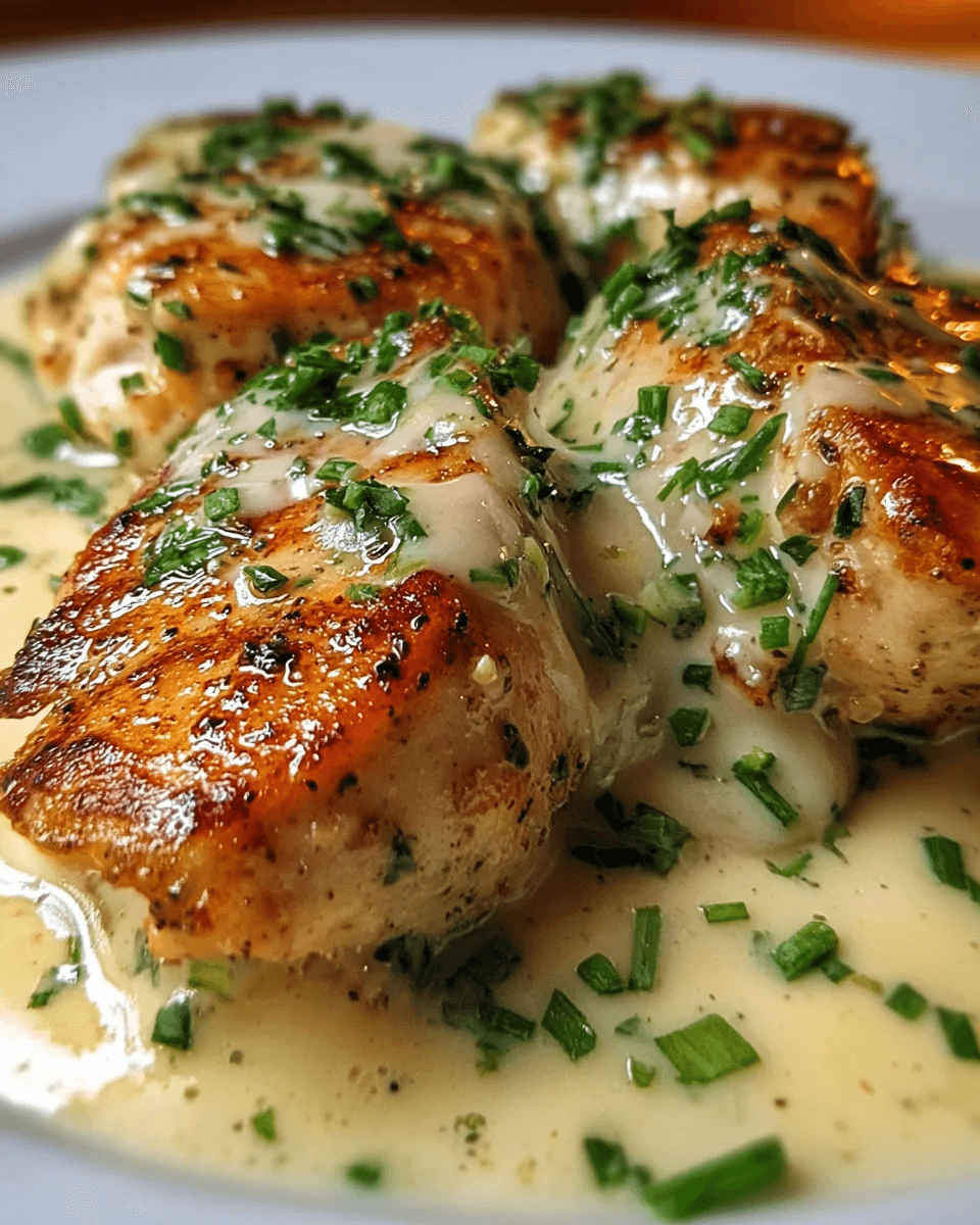 Savory Chicken with Boursin Garlic Herb Sauce