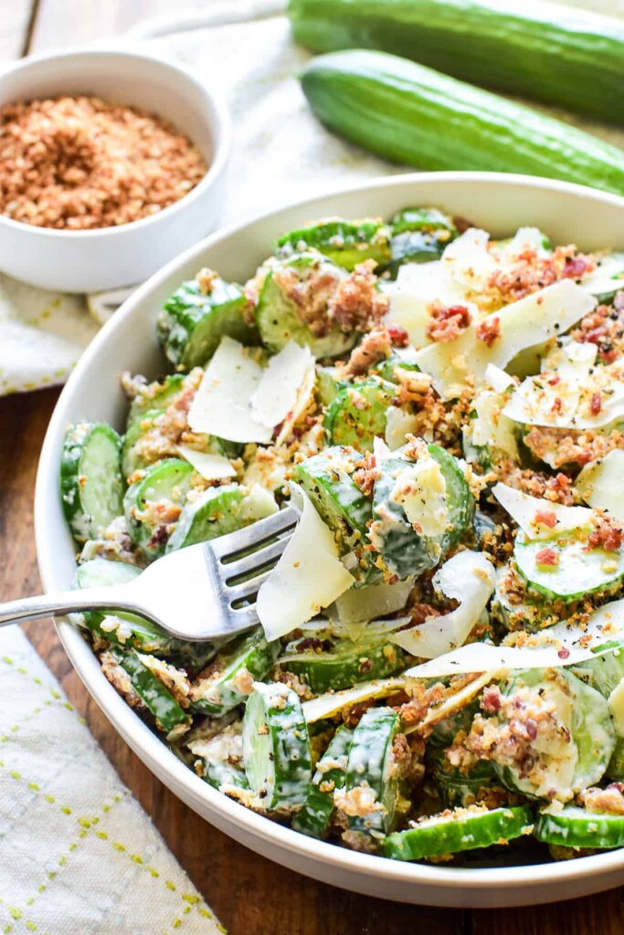 15-Minute Cucumber Caesar Salad: A Refreshing, No-Leaf Twist