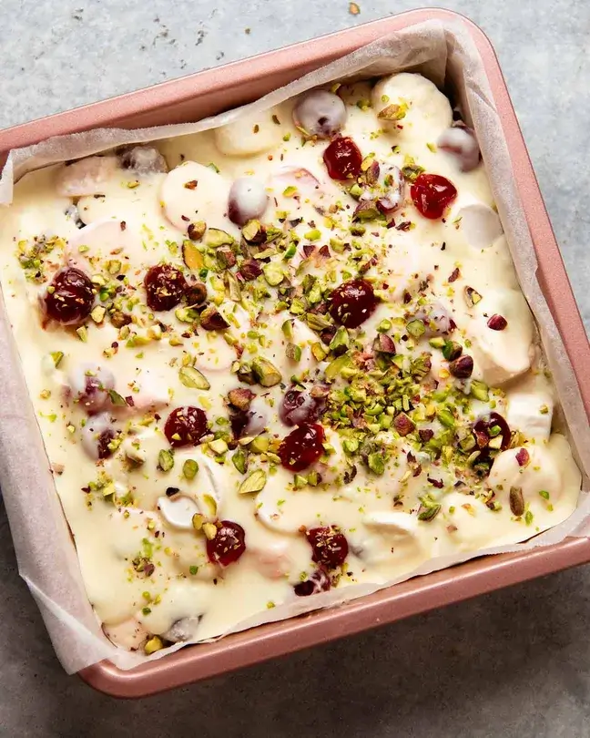 White Christmas Rocky Road Recipe: An Easy 6-Ingredient No-Bake Treat