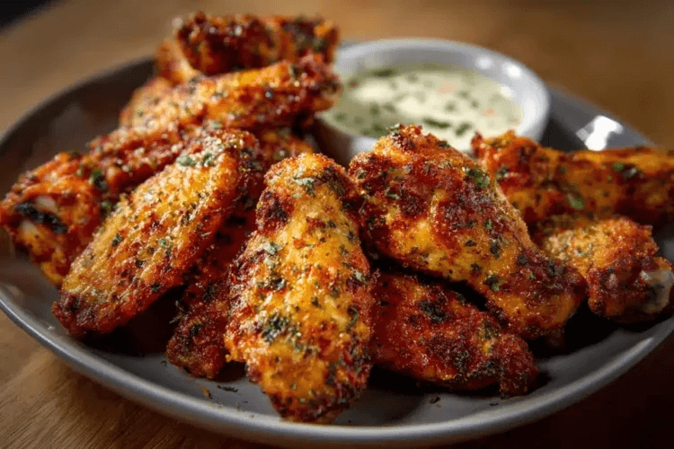Crispy Baked Ranch Chicken Wings Recipe
