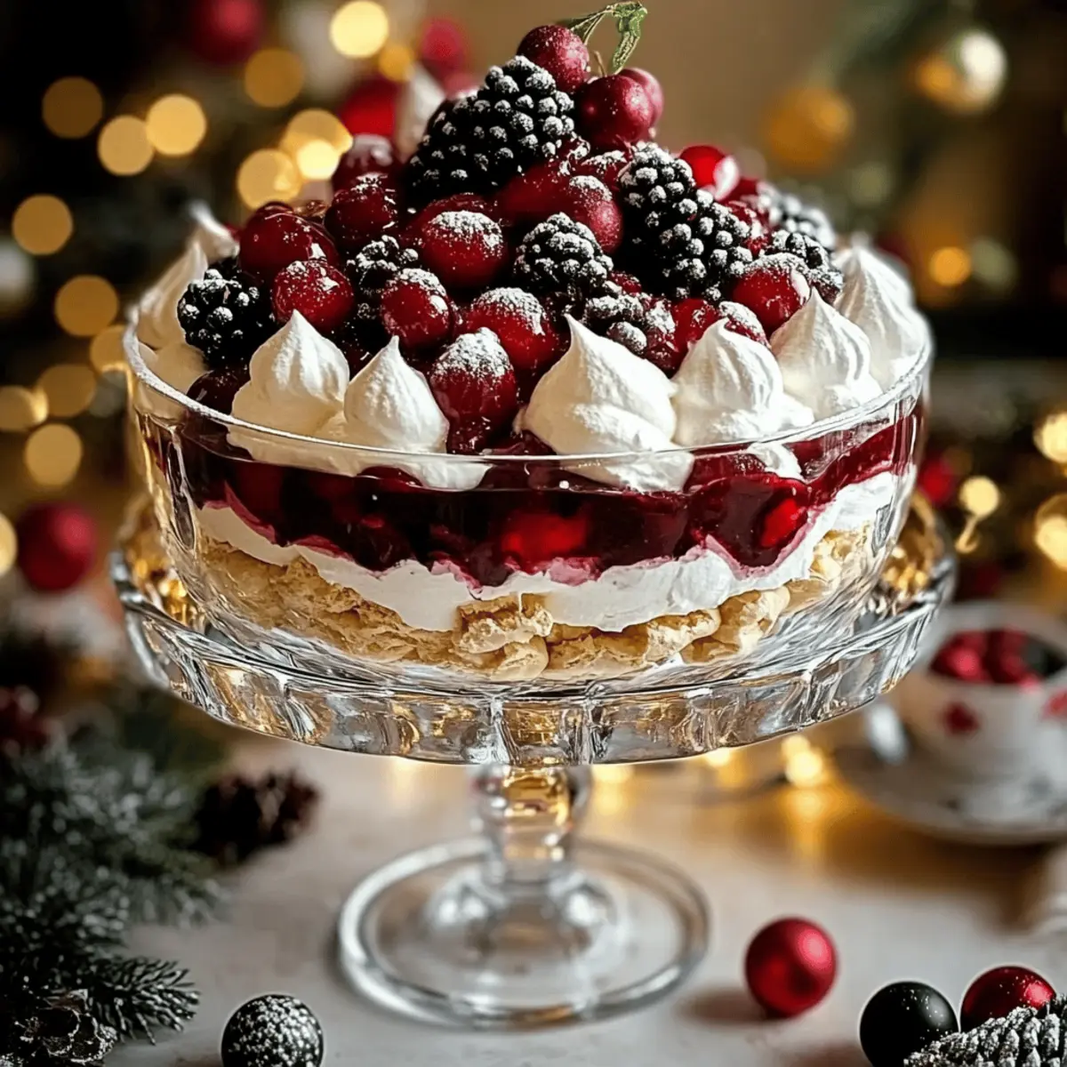 Indulgent Christmas Pavlova Trifle Delight: A 6-Layer No-Bake Spectacular Dessert